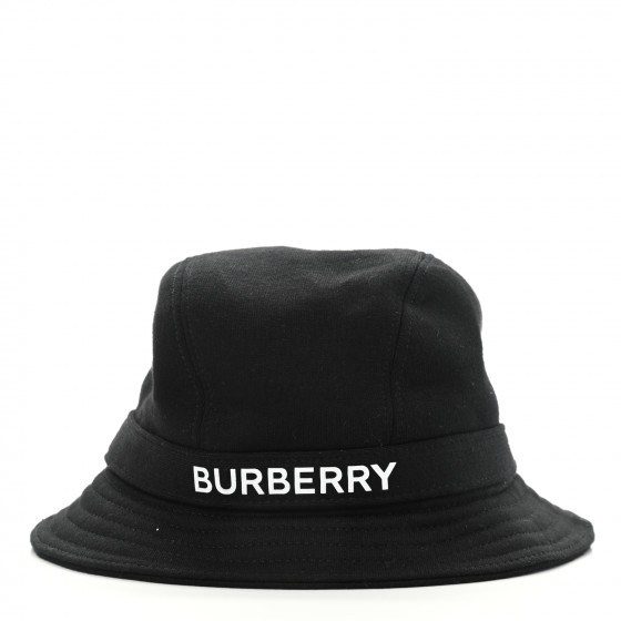 BURBERRY Nylon Horseferry Print Bucket Hat Black 1045260