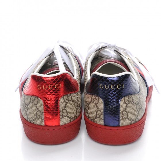 GUCCI GG Supreme Monogram Ayers Web Mens Ace Sneakers 9.5