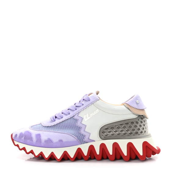 CHRISTIAN LOUBOUTIN Suede Mesh Calfskin Neoprene Loubishark