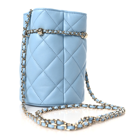 ☆JEDREFEB5☆ Slant Mini Chain Bag Light Blue By The Way Selleria Mini Cuoio Romano leather Light blue | Fendi