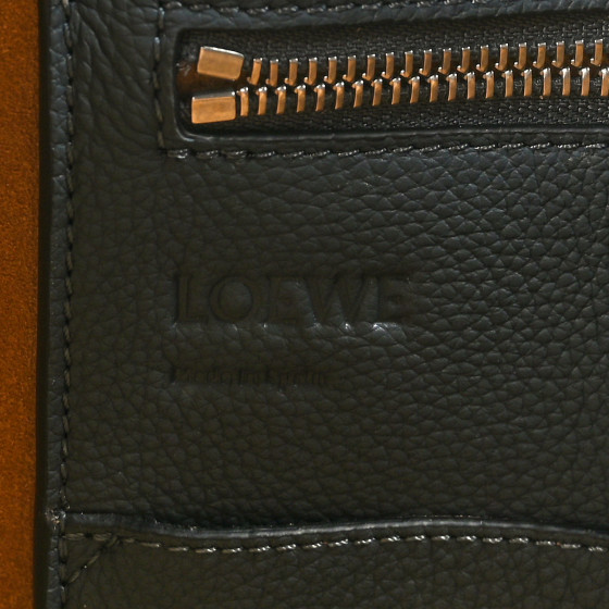 LOEWE Soft Grained Calfskin Buckle Zip Tote Blue 1418281