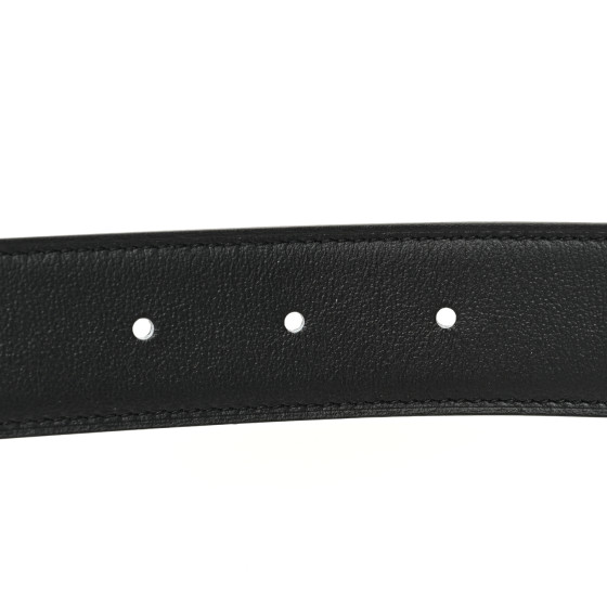 HERMES Chamonix Togo 32mm H Twist Belt 90 75 30 Black