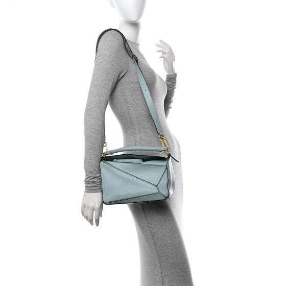 LOEWE Calfskin Small Puzzle Bag Light Blue 1544797