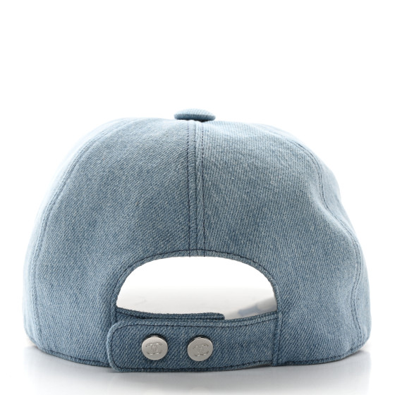 CHANEL Denim Cap Hat Blue 1534497 | FASHIONPHILE