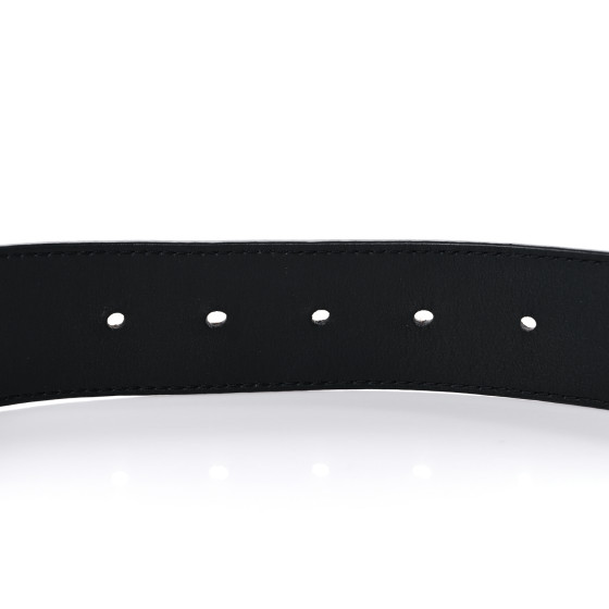 Louis Vuitton ロゴ入り ブラックベルト 100/40 LOUIS VUITTON Monogram 40mm LV Shape Belt 100 40 Black White
