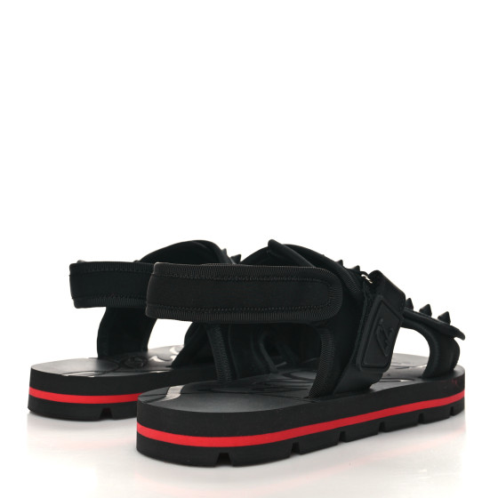 VIP CHRISTIAN LOUBOUTIN Siwa Flat Sandals▲Black CHRISTIAN LOUBOUTIN Black Siwa Sandals New Size US 11 , EUR