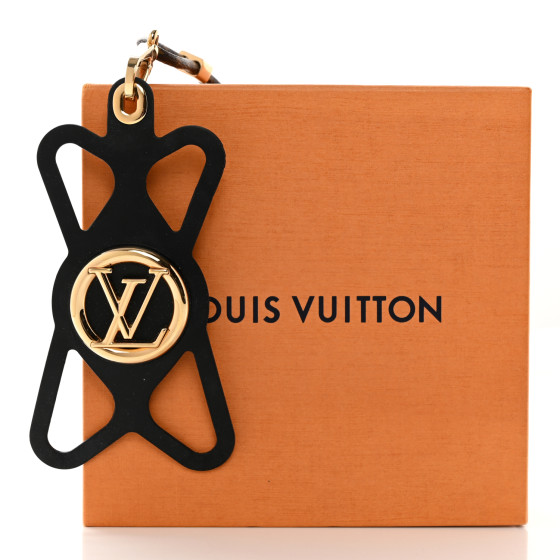 LouisVuitton ルイーズLV スマホリング Louis Vuitton Louise Phone Holder Monogram Black in Coated