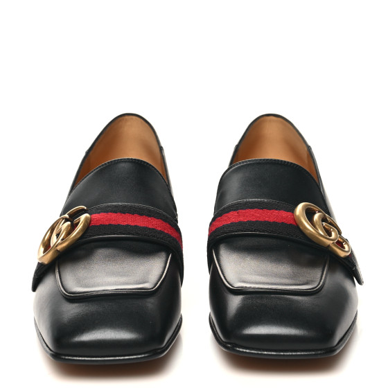 HERMES GUCCI 2点セット 030366 GUCCI Betis Glamour Calfskin Web Pearl Embellished Peyton