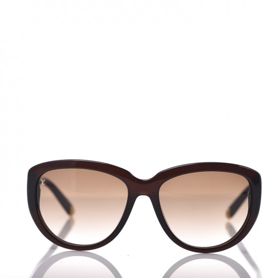 LOUIS VUITTON Acetate Obsession Sunglasses Z0624W Brown