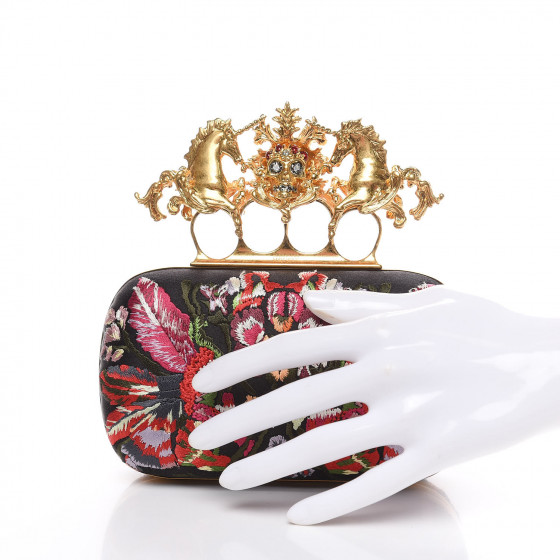 ALEXANDER MCQUEEN Embroidered Unicorn Knuckle Duster Box