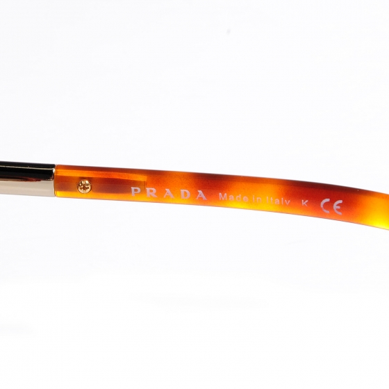 PRADA Tortoise Shell Sunglasses SPR 25L Amber 67585