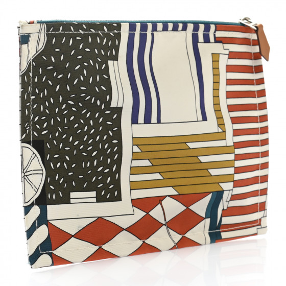 HERMES ポーチ Silky Pocket cosmetic case 直営店ラッピング HERMES Silky Pocket Pouch Cosmetic Case Clutch Bag Silk Blue