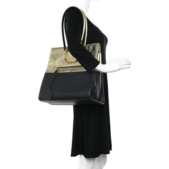 【ALEXANDER MCQUEEN】embellished mirrored-leather トート AM18540B-Alexander-McQueen-The