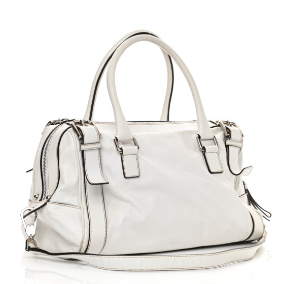 【関税＆送料込み】Dolce & Gabbana Smooth Calfskin Handbag DOLCE & GABBANA Smooth Calfskin Miss Easy Way Satchel White