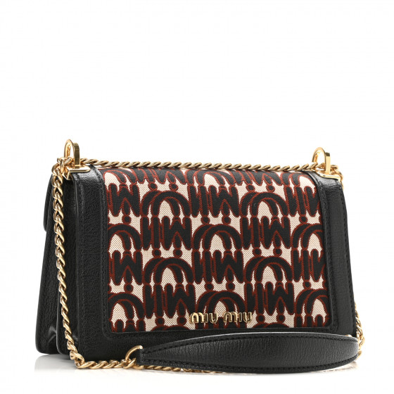 ショルダーバッグ・ポシェット MIU MIU MADRAS SHOULDER BAG Miu Miu Rosa Goatskin Madras Flap Shoulder Bag – Modaselle