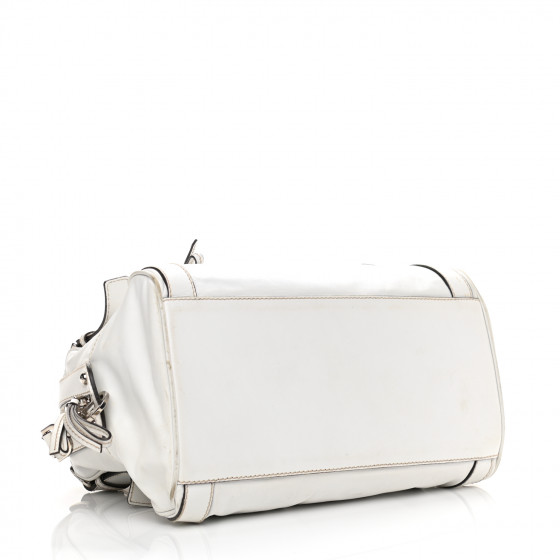 【関税＆送料込み】Dolce & Gabbana White Leather Satchels VIP【関税送料無料】希少 DOLCE & GABBANA WHITE LEATHER BAG