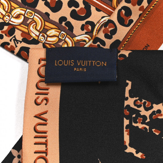 Louis Vuitton ブラック ジャケット ハート刺繍 LOUIS VUITTON Silk Monogram Wild At Heart Bandeau Black