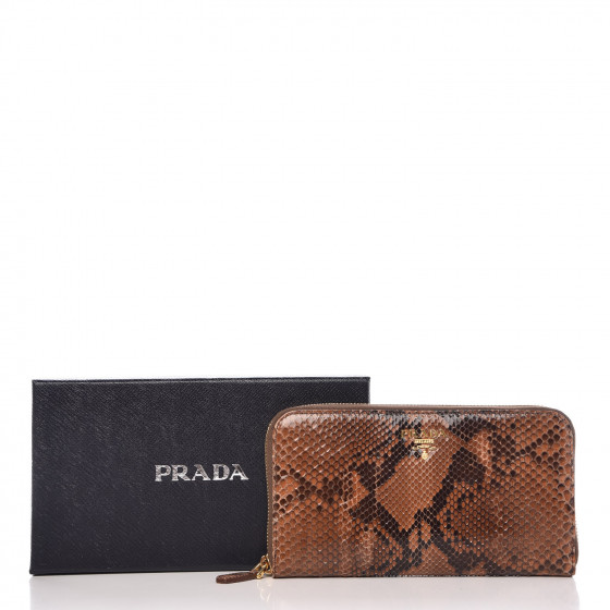 小物 PRADA python leather compact wallet PRADA python leather compact wallet