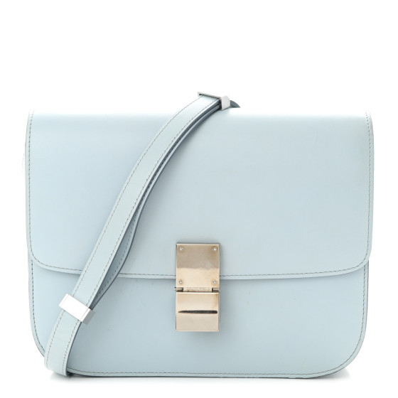 CELINE バッグ CELINE Box Calfskin Medium Classic Box Flap Bag Sky 1482273