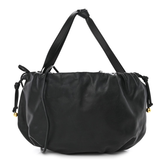 BOTTEGA VENETA Nappa The Bulb Black 1477404 | FASHIONPHILE