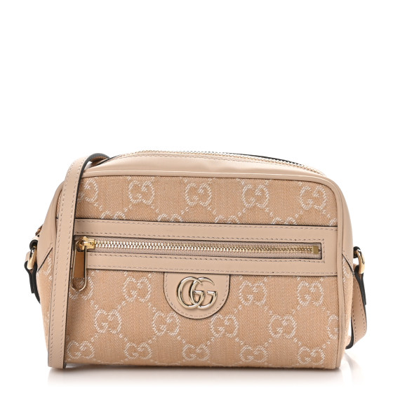 ショルダーバッグ・ポシェット GUCCI Shoulder Bags Women Fabric Beige/Teal GUCCI Denim Monogram Textured Dollar Calfskin Super Mini