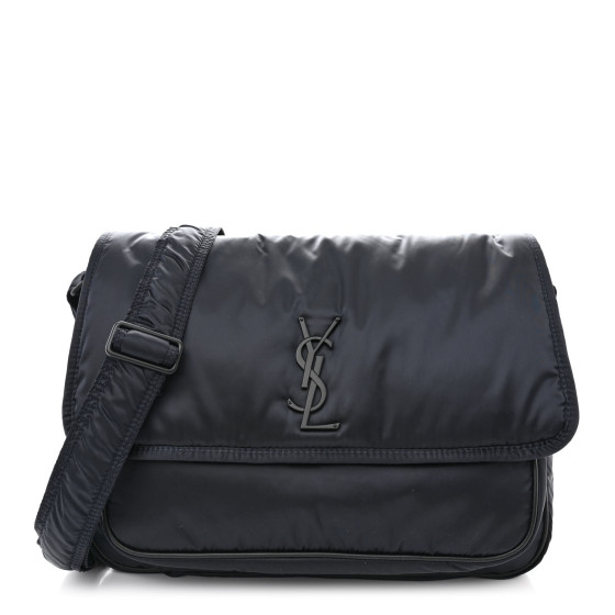 ショルダーバッグ Saint Laurent Dark Blue Nylon Niki Crossbody Bag Saint Laurent Niki Medium Shoulder Bag Stamped Croc Dark