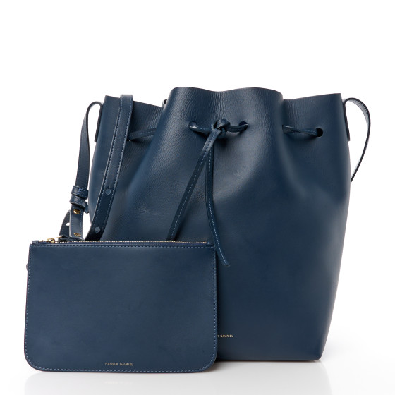 Mansur gavriel blue bucket bag online