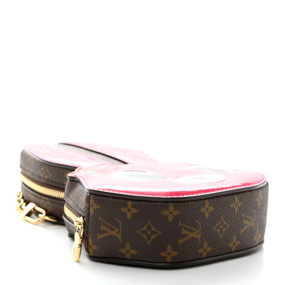 LOUIS VUITTON Monogram Rabbit Wallet On Chain Pink 1568863