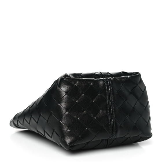 財布・小物その他 BOTTEGA VENETA Black Leather Small Flip Flap Pouch BOTTEGA VENETA Nappa Intrecciato Small Flip Flap Pouch Black