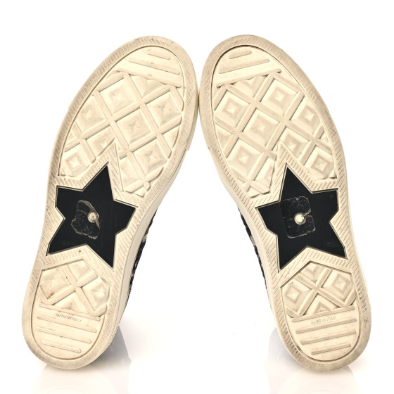 Christian Dior　コットンダイヤモンドチェックハイネック Dior Marinière Twinset White and Black Blended Cotton and