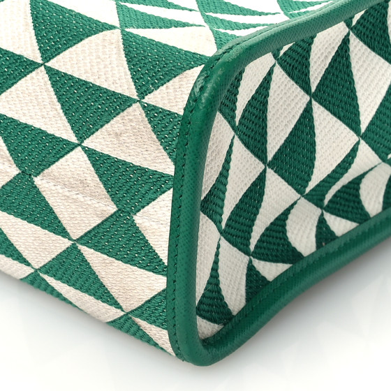 PRADA Jacquard Saffiano Triangolo Symbole Embroidered Large