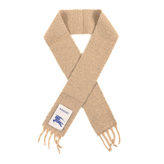 BURBERRY Fringe Scarf Beige 1567555 | FASHIONPHILE