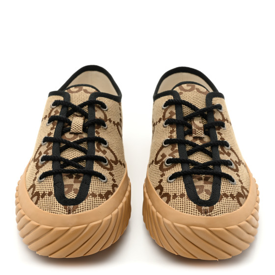 GUCCI Monogram Jumbo GG New Lace Papin Mens Tortuga Low Top