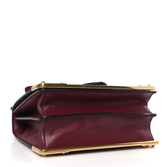 小物 PRADA PRADA City Calf Saffiano Mini Cahier Bag Granato 1352978