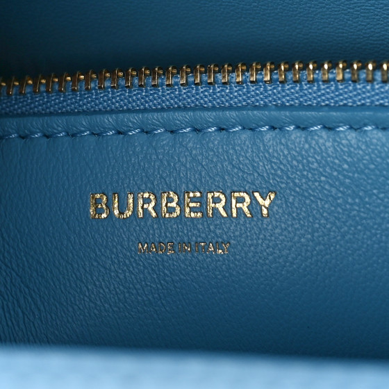 BURBERRY Smooth Calfskin Mini Pocket Bag Blue Topaz 1361183