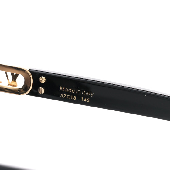 LOUIS VUITTON LV Mini Link Square Sunglasses Z1725W Black