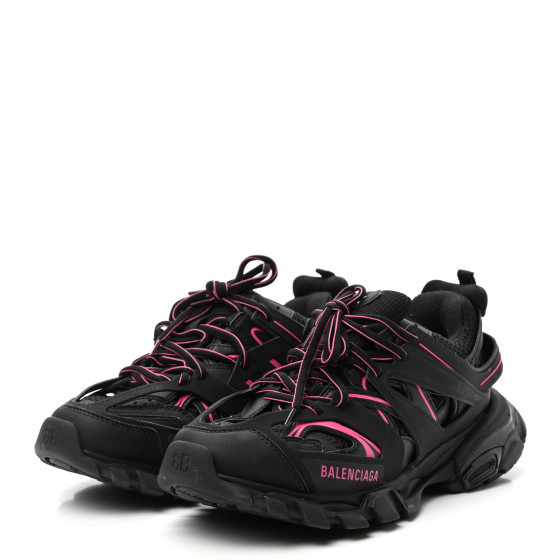 BALENCIAGA Mesh Rubber Bi-Color Womens Track Sneakers 39