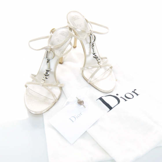 Christian Dior ベージュ パール装飾 ミュールsale s-l1200.jpg