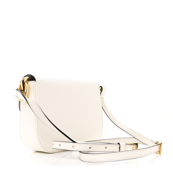 【希少】 PRADA ベルベットトリム サブレトップ ホワイト White Prada Re-Edition 2002 medium leather shoulder bag | PRADA
