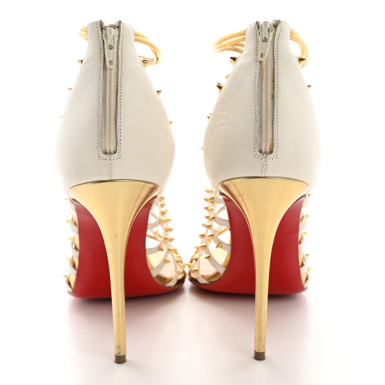 CHRISTIAN LOUBOUTIN Kid Nappa Millaclou 100 Cage Sandals 37