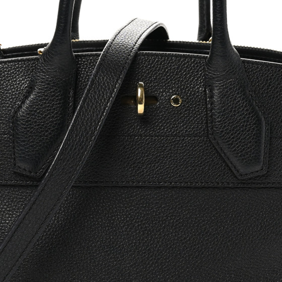 【希少】 LOUIS VUITTON Taurillon Leather City Steamer MM Louis Vuitton Black Leather City Steamer MM Bag | Yoogi's Closet