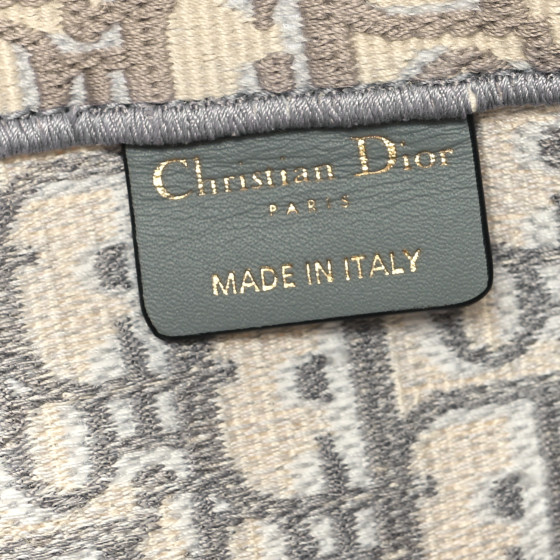 CHRISTIAN DIOR Oblique Large Book Tote Grey 1628660