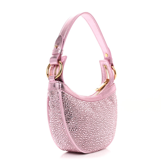【送料&関税込】Versace Crystal Repeat Mini Hobo Bag Versace Crystal Repeat Mini Hobo Bag | italist