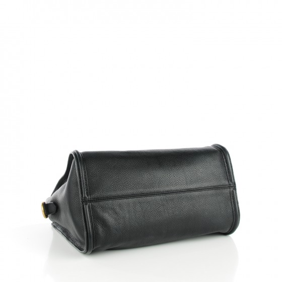 ALEXANDER MCQUEEN Pebbled Calfskin Medium Skull Padlock Zip