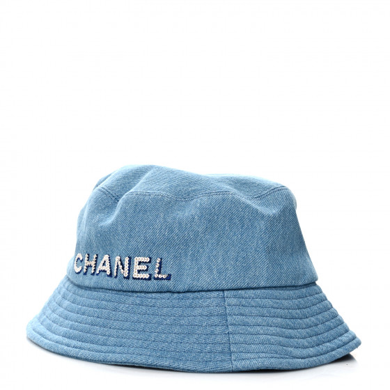CHANEL シャネル ハット 青系 L 4103325L0001 CHANEL - シャネル CHANEL アイコン シリーズ パイル地 バケット