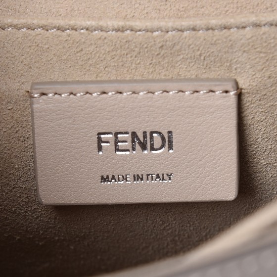 FENDI Vitello Liberty Shiny Nappa Lace Up Bow Kan I Shoulder