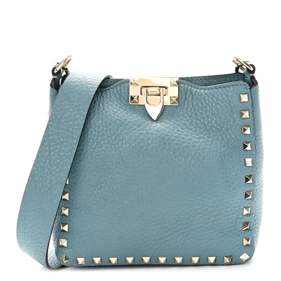 VALENTINO GARAVANI Rockstud ぺブル加工レザー トートバッグ Valentino Garavani Rockstud Alcove Tote Leather Medium by