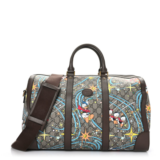 累積売上総額第１位【GUCCI】DISNEY X GUCCI DONALD DUFFLE BAG GUCCI X DISNEY GG Supreme Monogram Donald Duck Retro
