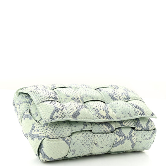 BOTTEGA VENETA Goatskin Python Embossed Padded Cassette
