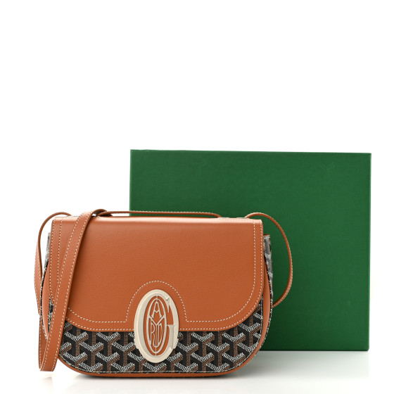 GOYARD Goyardine 233 PM Shoulder Bag Black Gold 1242503